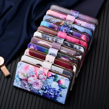 Prabanga Flip Case For Samsung Galaxy S8 S9 Plus S10E S20 FE S21 Ultra S5 S6 S7 Krašto Odos Turėtojas Kortelių Lizdai Piniginės Maišelį Dangtis