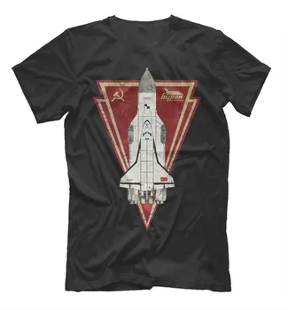 Sovietų Kosmoso Programa Plakatas Rusija Buran Erdvėlaivių T-Shirt. Vasaros Medvilnės trumpomis Rankovėmis O-Neck T Shirt Mens Naujas S-3XL