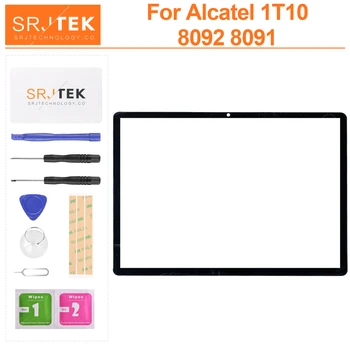 Už Alcatel 1T10 8092 8091 Ekranas Tablet PC Išorės Capacitive Jutiklinis Ekranas skaitmeninis keitiklis Asamblėjos Pakeitimo Išorinis Jutiklis Skydelis