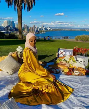 Eid Mubarakas Abaja Dubajaus Musulmonų Suknelė Turkija Abayas Moterims Vasaros Maxi Hijab Suknelės Skraiste Musulmane De Longue Moda Musulmana