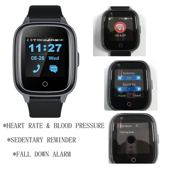 Wonlex Smart Laikrodžiai Vyresnio amžiaus Kristi Žemyn Žadintuvas 4G Vaizdo Skambučių KT17S Amžiaus, Širdies ritmą ir Kraujo Spaudimą Matuoti GPS Anti-lost Locator
