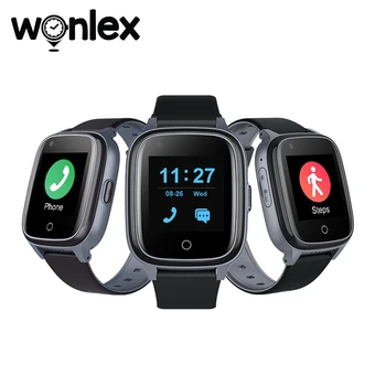 Wonlex Smart Laikrodžiai Vyresnio amžiaus Kristi Žemyn Žadintuvas 4G Vaizdo Skambučių KT17S Amžiaus, Širdies ritmą ir Kraujo Spaudimą Matuoti GPS Anti-lost Locator