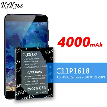 KiKiss C11P1618 Telefono Baterija ASUS Zenfone 4 Z01KD ZE554KL ZenFone 5Q Lite ZC600KL X017DA Z01KDA Z01KS X017D Baterija