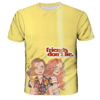 Svetimas Dalykų 3 Anime Simbolių Vaikų Marškinėliai 3D Spausdinimo Marškinėliai kūdikių футболка Įdomus Vaikų Viršūnes Karšto TV Serialas Camiseta