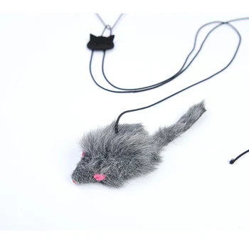 1Pc Katė Interaktyvus Žaislas Stick Plunksnų Lazdele Su Mažais Bell Pelė Narve, Žaislai, Dirbtinės Plastikinės Spalvinga Katė Žaislas Katė Priedai
