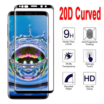 20D Lenktas Visiškai Padengti Stiklo Samsung Galaxy S20 S20+ S8 S9 Plus Telefonas Stiklo Screen Protector for Samsung S21 S10 Ultra S10E
