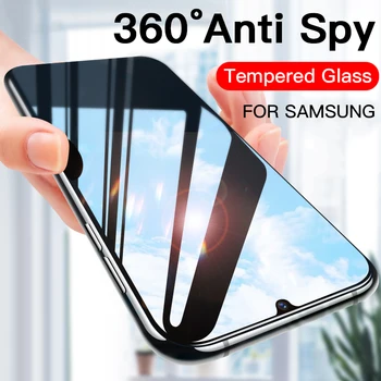 Anti Spy Peep Grūdintas Stiklas Samsung Galaxy S20 Fe 20 Pastaba S10 Lite A01 A11 A21S A31 A41 A51 A71 A42 Privatumo Ekranas Protecto