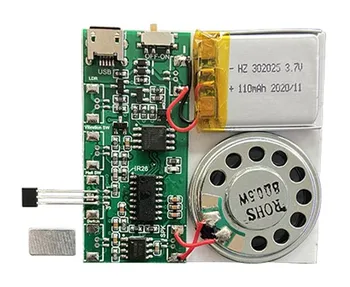 Gamyklos tiesiogiai Magnetrono Kontrolės Aktyvuotas MP3 Muzikos IC PCB Garso Modulis USB Atsisiųsti Garso Modulis Atvirukai