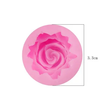 1 vnt Amatų Cupcake Bloom 3D Rožių Gėlių Minkštas Silikoninis Pelėsiai, Pelėsiai Kepimo Pyragas Slapukus Formos Želė Saldainiai, Šokolado Muilas Cukraus