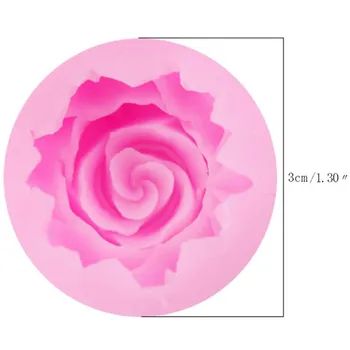 1 vnt Amatų Cupcake Bloom 3D Rožių Gėlių Minkštas Silikoninis Pelėsiai, Pelėsiai Kepimo Pyragas Slapukus Formos Želė Saldainiai, Šokolado Muilas Cukraus