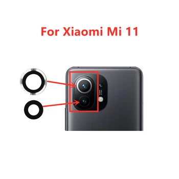 Už Xiaomi Mi 11 Kameros Stiklo Objektyvas Atgal Galinio vaizdo Kamera, Stiklo Objektyvo Pakeitimas, Remontas, Atsarginės Dalys, su Klijais