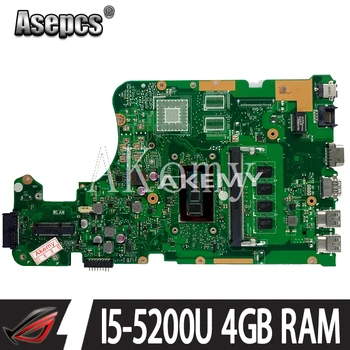 X555LD REV:3.3 Asus X555LA X555LAB Nešiojamas Plokštė 60NB0650-MB7710 su SR23Y I5-5200U Procesorius 4GB RAM