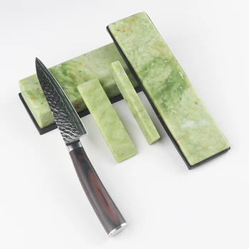Natūralus Žaliasis Agatas galandimo akmuo Whetstone Šlifavimo, Poliravimo Nusiskuto baras virtuvinis peilis drožtukas galandimo įrankį