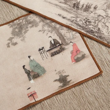 Kinijos aukšto rango arbatos rankšluostį audinio staltiesė vandens absorbentas kilimėlis puodą rankšluosčiu arbatos kilimėlis sutirštės arbatos dėklas stalo reikmenys rankšluostį