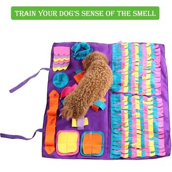 Šunų Žaislai, Dėlionės Naminių Gyvūnų Sniffle Mokymo Kilimėlis Spalvingas Interaktyvus Antklodė Šuo Sniffle Trinkelėmis Šunų Uoslės Maisto Žvalgybos Žaislas