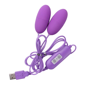 OLO USB Dual Vibratorius 12 Dažnį Moterų Kulka Vibruojantis Kiaušinis Klitorio Stimuliatorius Sekso Žaislai Moteris Suaugusiųjų Produktas
