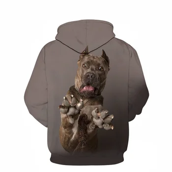 Moterų Hoodie 3D Spausdinimo Rottweiler Vyrai šuo doge punk moterų streetwear Harajuku Palaidinukė striukė ilgomis rankovėmis Hoodies Puloveris Viršūnės