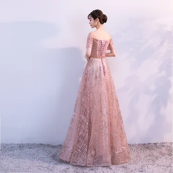 2020 Karšto Pardavimo Elegantiškas Bridesmaid Dresses Satino Tiulio-Line Trumpas Rankovės Vestuves Chalatai Prom Dresses Moterų cheongsam