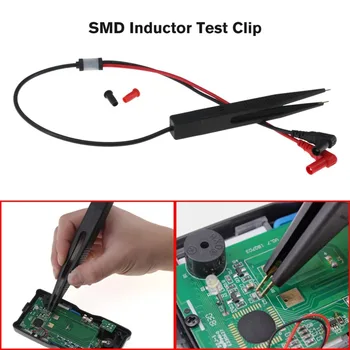 SMT SMD Chip Bandymo Įrašą Švino Zondas Skaitmeninis Multimetras Metrų Tweezer Kondensatoriaus Varža pincetu už FLUKE už Vichy