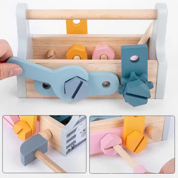 Vaikiškų įrankių Rinkinys Kūdikių Montessori Mediniai Ankstyvojo Ugdymo Vadovas Smegenų Išardymas Riešutų Žaidimas Švietimo Žaislas Dovana Vaikams