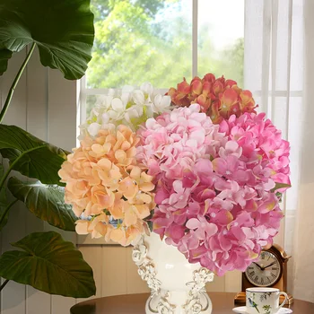 1pc Dirbtinis Hydrangea Šilko Plastikinių Gėlių Vestuvių Hydrangea Gėlių Arkos, Kelių Home Apdailos Netikrą Gėlių