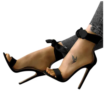 Moteris Aukštakulnius Seksualus Ponios Vestuvių Stiletto Moterų Batų Mados Atidaryti Tne Sandalai Maišelį Kulno Bowknot Aukšto Kulno Moterų Batų#g30