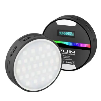 VIJIM R66 Mini RGB LED Vaizdo Šviesos 2000mAh Nešiojamas Kišenėje Fotografijos Apšvietimo Vlog Užpildyti Šviesos Išmanųjį telefoną, VEIDRODINIAI SLR Lempos