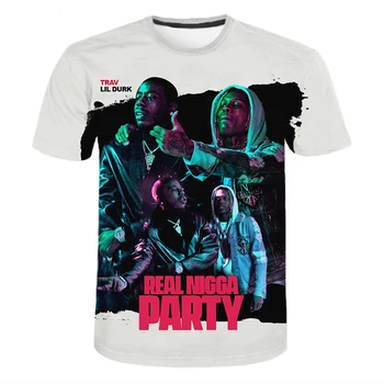 2021 Naujas Lil Durk 3D Atspausdintas Marškinėliai Reperis Vyrų ir Moterų Atsitiktinis Marškinėliai Cool Hip-Hop Marškinėliai Mados Gatvė Unisex Marškinėliai