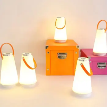 Nešiojamų LED Žibintų Palapinės Kabo Lempa USB Jutiklinį Jungiklį Įkraunamas Nakties Šviesos, Miegamojo Kambarį Kempingas šviesos