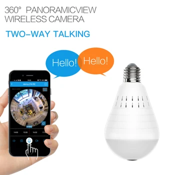 360° HD 960P Wifi Panoraminis Belaidės IP Kameros Mobilųjį Telefoną Nuotolinio Stebėjimo Smart 