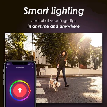 Lampada Inteligente E27 B22 RGB WiFi Smart Lemputes Namuose Kontrolės Smart Gyvenimo APP Alexa arba infraraudonųjų SPINDULIŲ Nuotolinio valdymo pultelis LED Lempos