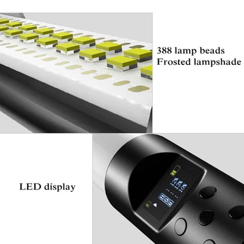 RGB Fotografijos Užpildyti Šviesos Lazdelės LED Žibintai Nešiojamą USB Įkraunamas Nuotolinio valdymo pultelis Spalvinga Fotografijos Vaizdo Lazdelė Lampe