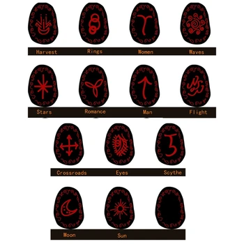 Crystal Epoksidinės Dervos Pelėsių Rune Būrimą Liejimo Silikono Forma 