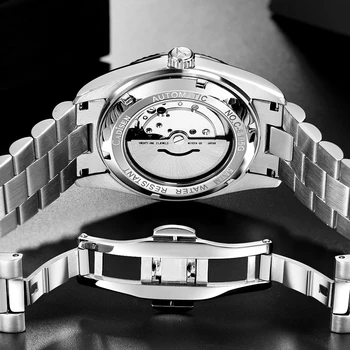 CADISEN Mechaninis laikrodis Vyrams Top Brand Prabanga MIYOTA 8285 Automatinis laikrodis Verslo Sapphire atsparus Vandeniui Vyrai Laikrodžiai 2021 Naujas