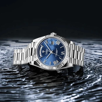 CADISEN Mechaninis laikrodis Vyrams Top Brand Prabanga MIYOTA 8285 Automatinis laikrodis Verslo Sapphire atsparus Vandeniui Vyrai Laikrodžiai 2021 Naujas