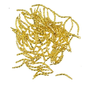 Ox Branch Bar Link Connector Curved Gold For DIY Jewelry Findings 100pcs