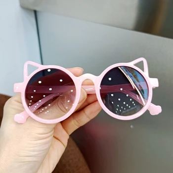 2021 Vaikams, Akiniai nuo saulės Merginos Prekės Cat Eye Vaikai Akiniai Berniukai UV400 Lens Baby Saulės akiniai Mielas Akiniai Atspalvių Vairuotojo Akiniai