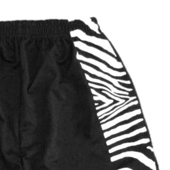 Grotelės Doodle Zebra Stripes Šortai Negabaritinių Poilsiu Kišenės Baggy Hip-Hop Krovinių Šortai Streetwear 2021 M. Vasaros Atsitiktinis Trumpas