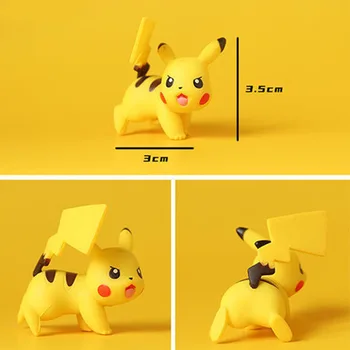 4pcs Pokemon Duomenys Pikachu Charmander Squirtle Papuošalai 