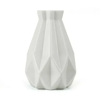 Naujas Origami Plastikinė Vaza Baltumo Imitacija Keramikos Vazonas Gėlių Krepšelis Gėlių Vaza Apdailos Namų Šiaurės Apdaila