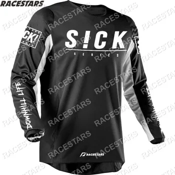 SERGA vyriški ilgomis Rankovėmis Kalnų Jersey MTB Motociklo Džersis Marškinėliai Lauko Motocross Pavara Camiseta Bicicleta DH Dviračių Džersis