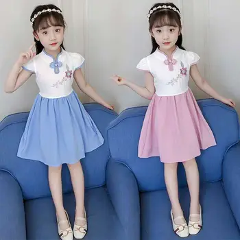 Nauja Vasaros Suknelė Mergaitėms Vaikų Mados Stiliaus Kinijos Princesė Suknelės 11 Vaikų Drabužiai Mergina Vasaros Drabužių 9 Metai