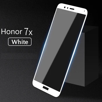 YKSPACE Pilnas draudimas 2.5 D, Ekrano apsaugos Huawei Honor 7X 7 X 9H Grūdintas Stiklas Juodas Baltas Auksas Apsauginės Plėvelės