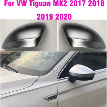 Galinio vaizdo Šoninių valdomi Išoriniai Veidrodėliai Dangteliai, Dangtelis VW Tiguan Allspace L MK2 2017 2018 2019 2020 Pakeitimo Matt Chrome