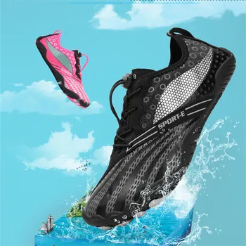 Quick Dry Vyrų, Moterų Vandens Batai Paplūdimio Bateliai 2021 Kvėpuojantis Basomis Sportbačiai Aukštupio Vandens Batai Plaukimo Pėsčiųjų Sportiniai Bateliai