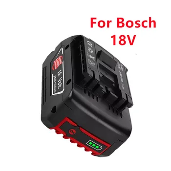 Baterija 18V6000Mah Įkrovimo Už Bosch 18V Baterija Atsargine 6.0 Ah Nešiojamų Pakeisti Bosch BAT609 Lndicator Šviesos