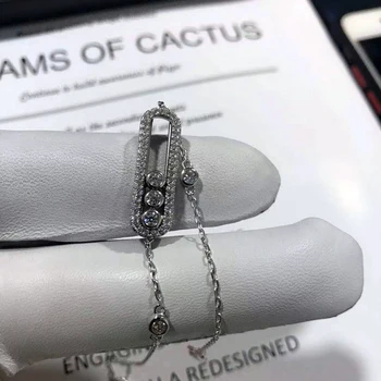 925 sterlingas sidabro medžiaga mobiliojo diamond reguliuojama apyrankė žavesio originalūs papuošalai moters šventės dovana