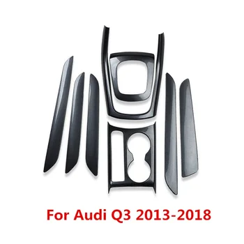 Anglies Pluošto Spausdinti Automobilio Pavarų Durų Skydelio Dangtelį Gėrimo Laikiklis Liejimo Apdaila Audi Q3 2013 2016 2017 2018 Stilius