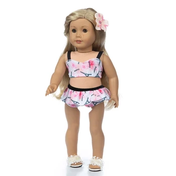 2021 Naujas Mados maudymosi Kostiumėliai Tinka Amerikos Mergina Lėlės Drabužiai 18 colių Lėlės , Kalėdų Mergina Dovana(tik parduoti drabužius)