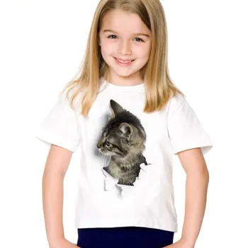2021 m. vasarą naujų berniukų ir mergaičių 3D atspausdintas T-shirt, atsitiktinis mados trumpas rankoves, vaikų asmeninį vaikų drabužiai, comfor